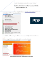 Ghid de Accesare A Cursului Online de Initiere În Utilizarea Sistemului de Operare Windows 7