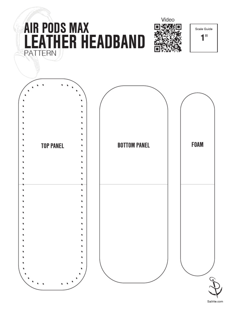 AirPods Max Leather Headband Pattern Guide | PDF