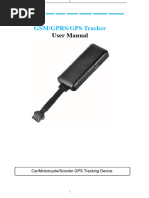 GPS Tracker User Manual | PDF | Global Positioning System | Gsm