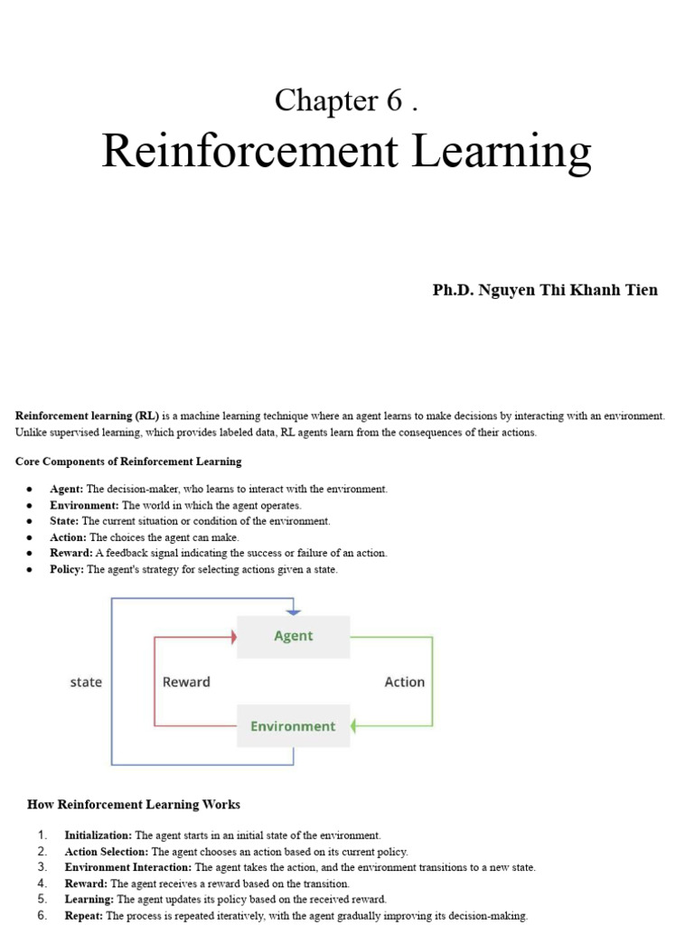 Chapter 6 Reinforcement Learning | PDF | Cognition | Cognitive Science