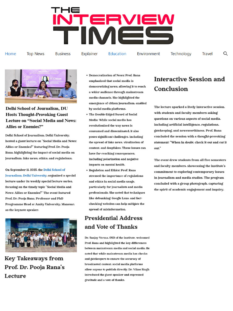 The Interview Times | PDF
