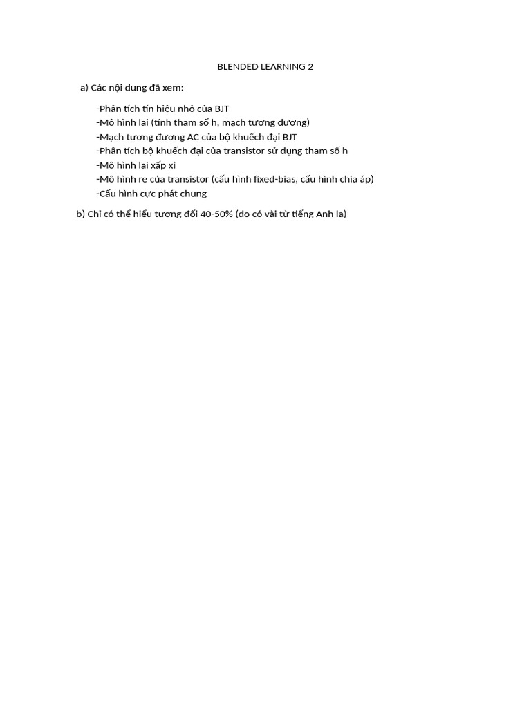 Blended Learning 2 | PDF