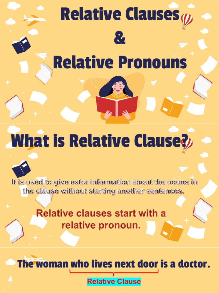 Understanding Relative Clauses and Pronouns | PDF | Pronoun ...