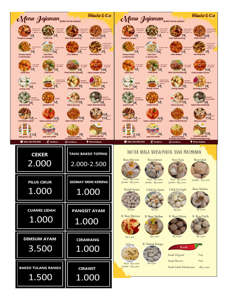 Menu Rampstar Kitchen Cirawang | PDF