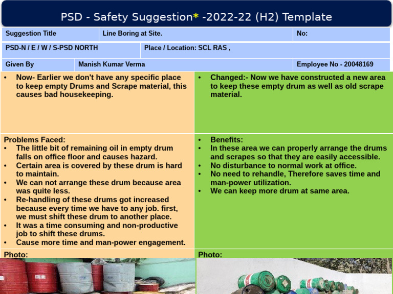 Arrangement To Keep Drum and Scrap in Extended Area | PDF