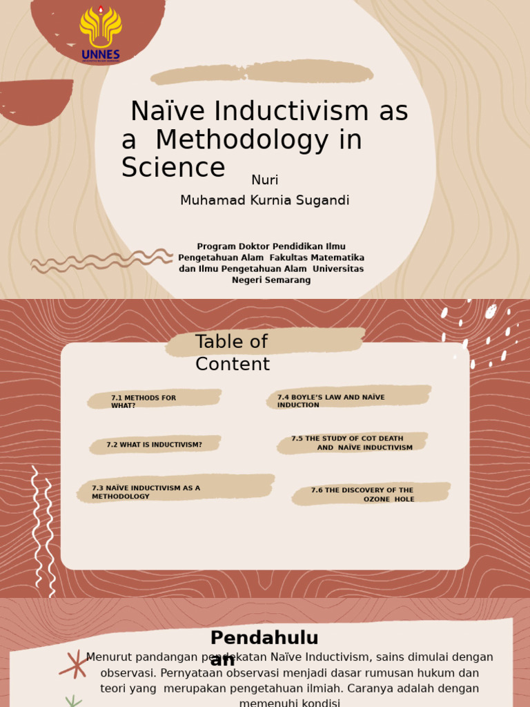Chapter 7 - Naïve Inductivism As A Methodology in Science | PDF