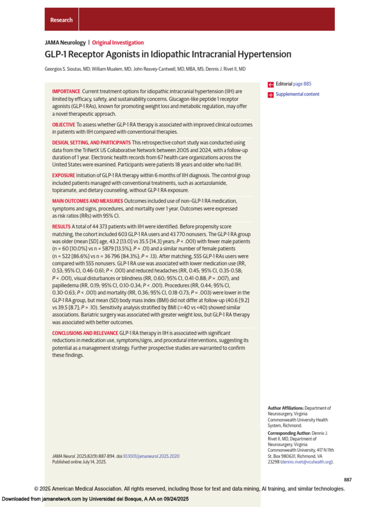 Picture of Jamaneurology Sioutas 2025 Oi 250042 1756927760.27346 | PDF | Cohort ...