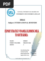Download Export Strategy Vinamilk Slimming Milk to South Korea -Group 2- K09402T by Hieu Chau Dinh Ngoc SN92353763 doc pdf