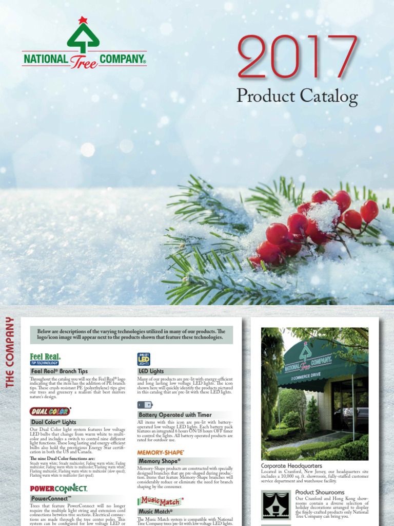 2017 National Tree Product Catalog | PDF | Fir | Light Emitting Diode