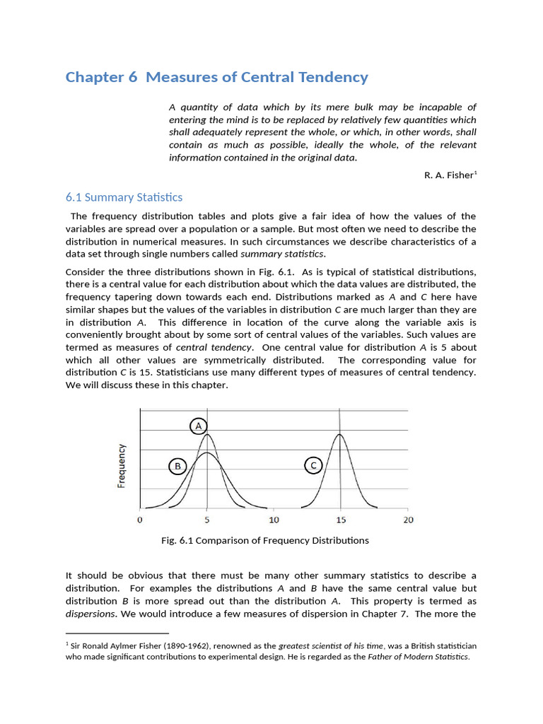 Understanding Central Tendency Measures | PDF | Mean | Median