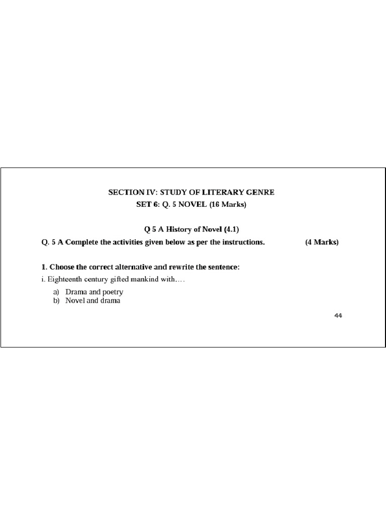 Novel Section | PDF