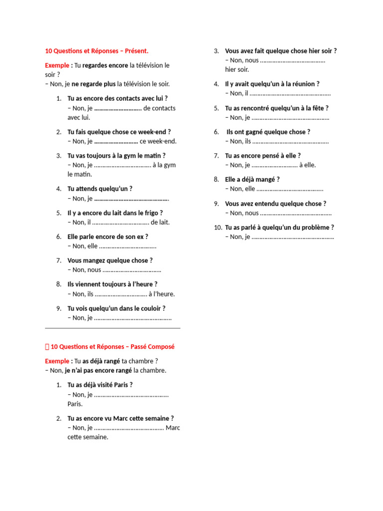 Questions et Réponses en Français | PDF | Échecs | Théorie (échecs)