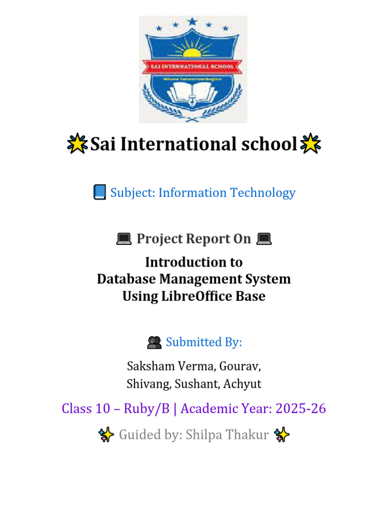 Database Management with LibreOffice Base | PDF | Relational Database ...