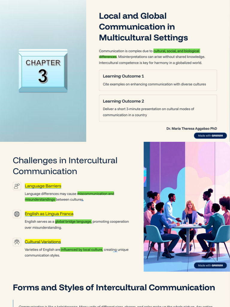 Enhancing Intercultural Communication Skills | PDF | Communication ...
