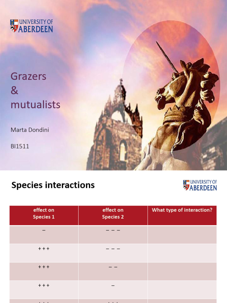Grazers and Mutualists in Ecology | PDF | Predation | Herbivore