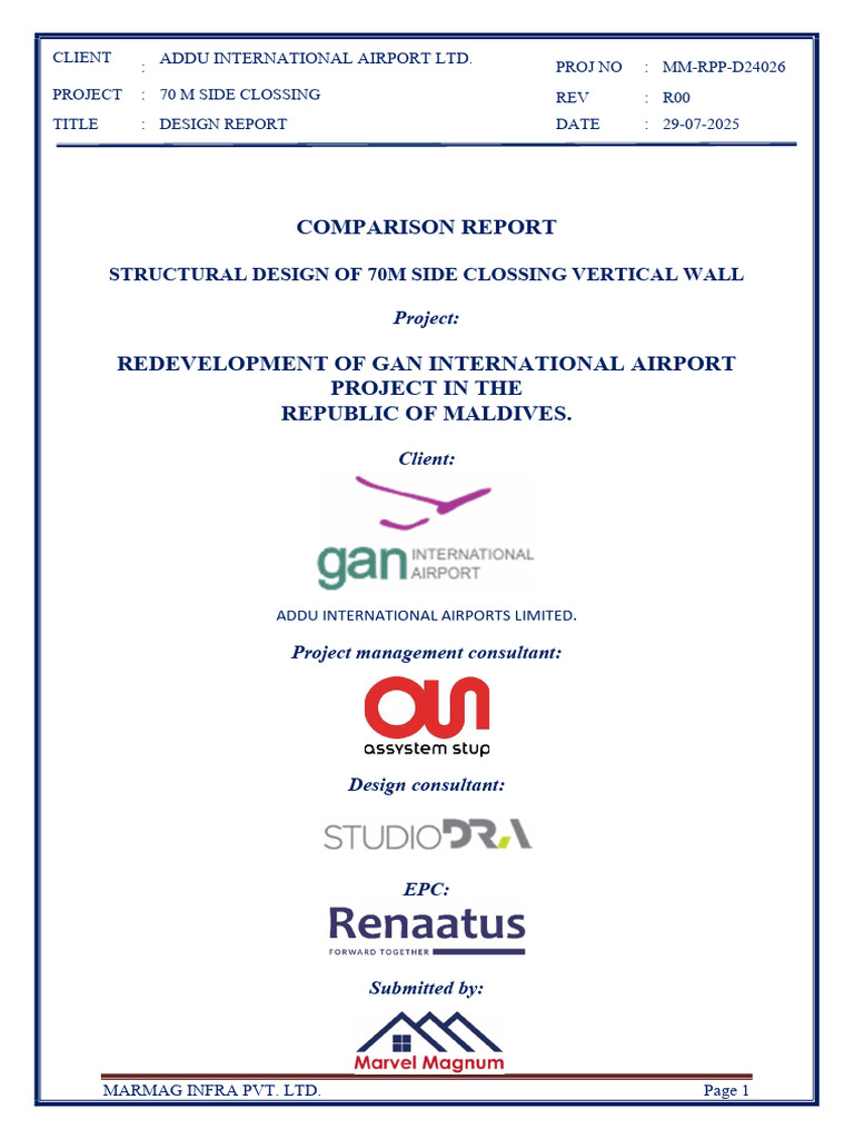 70m Side Closing Design Report | PDF | Earthquake Engineering | Analysis