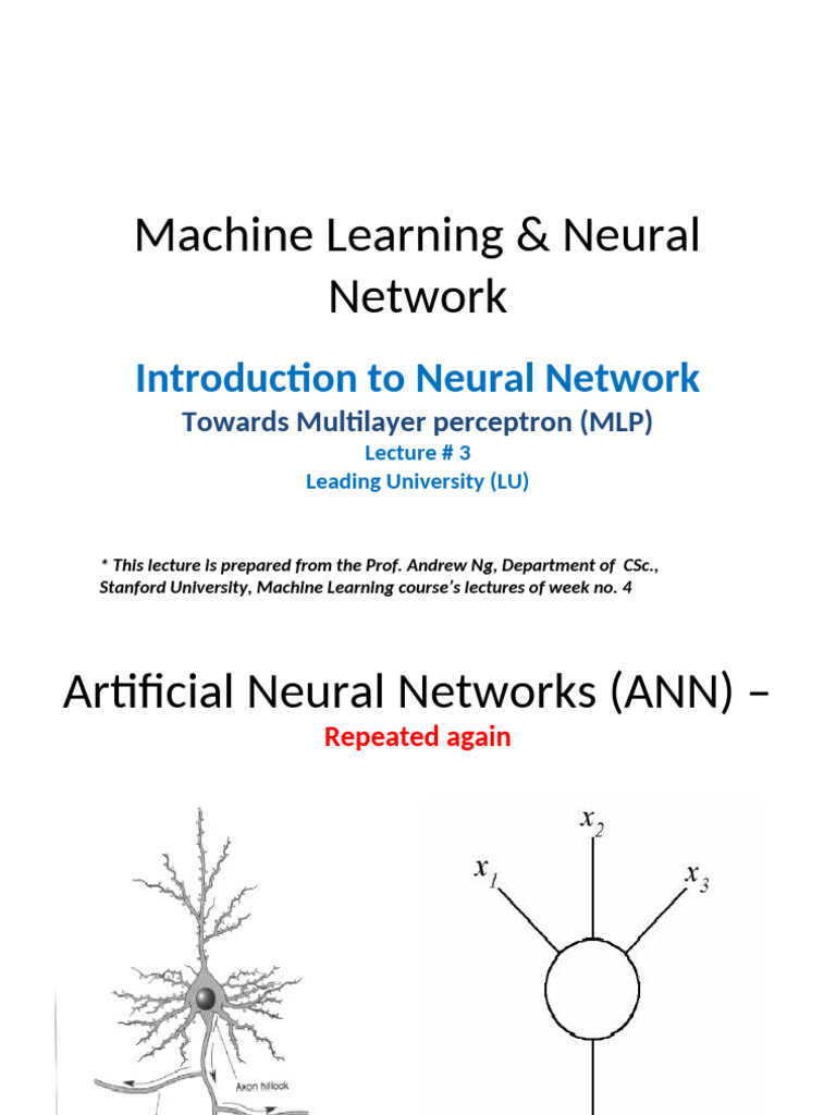 ML Neuralnet L3 | PDF