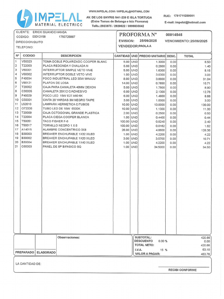Proforma 3 | PDF