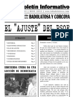 Boletín Informativo IU Badolatosa - Nº 03 - EL "AJUSTE" DEL PSOE