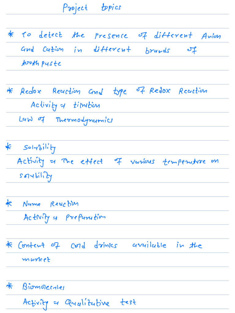Project Topics | PDF