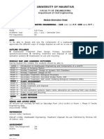 Module Information Sheet - Wweng