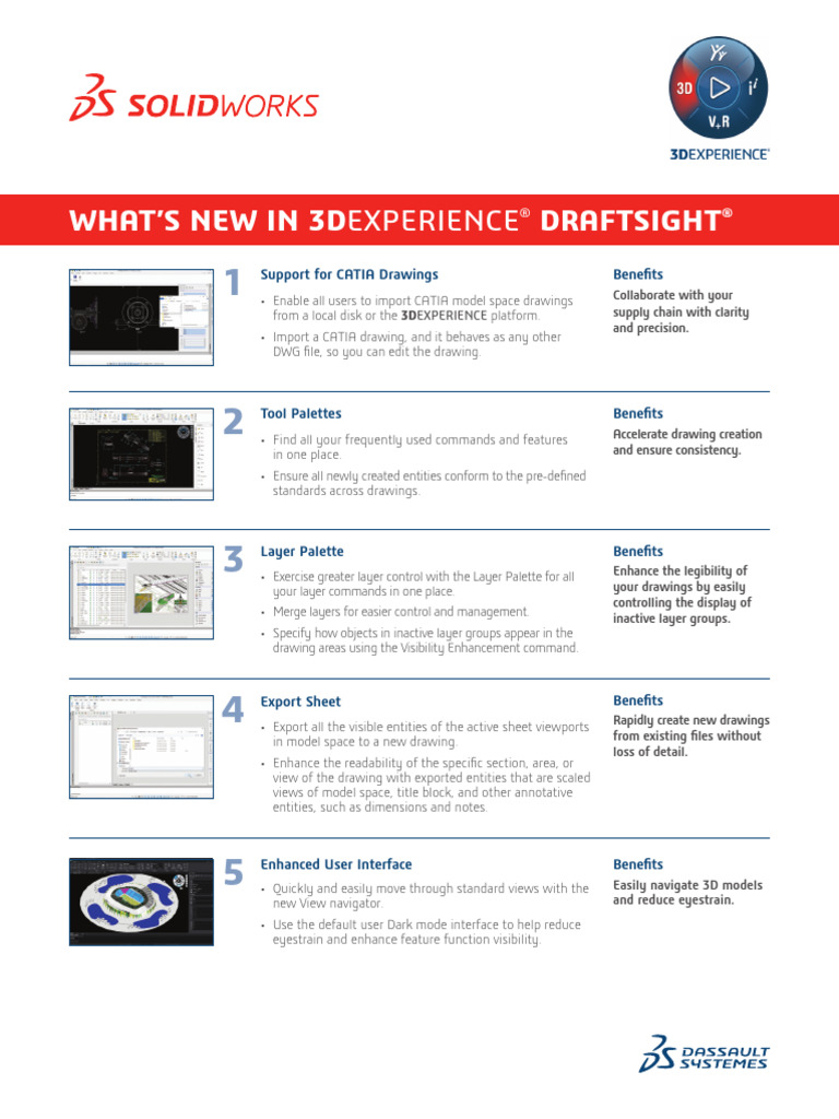 3DEXPERIENCE DraftSight Updates Overview | PDF | Software | Computing
