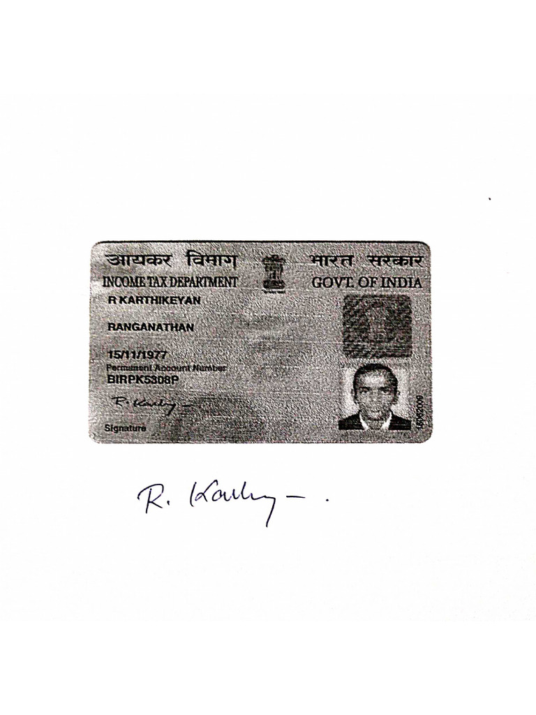 Pan Card RKK | PDF