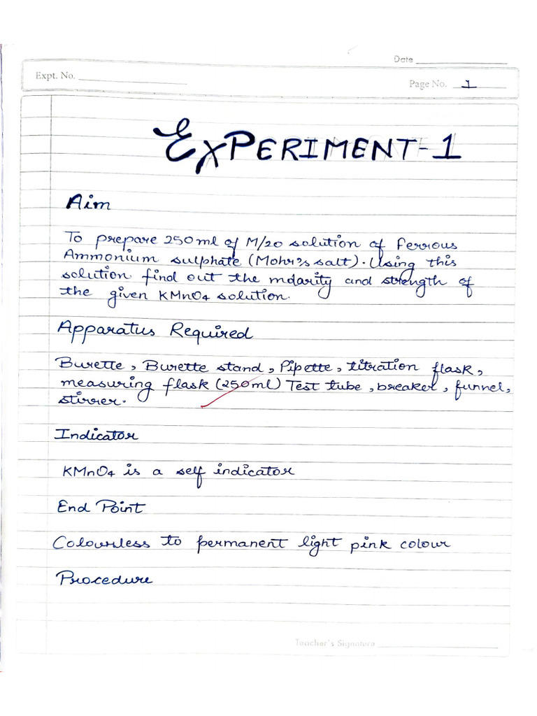 Experiment NO 1 | PDF