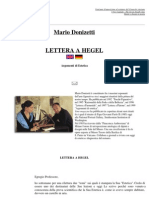 Mario Donizetti - Lettera a Hegel