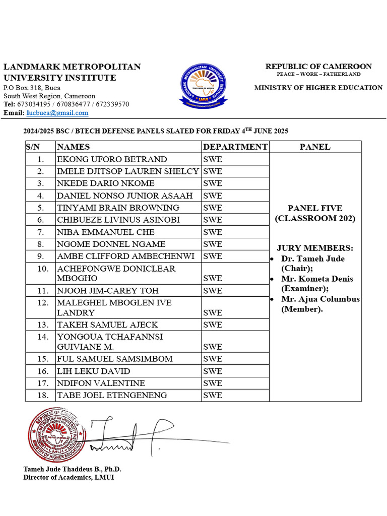 BSC - Btech Defense Panel Five | PDF