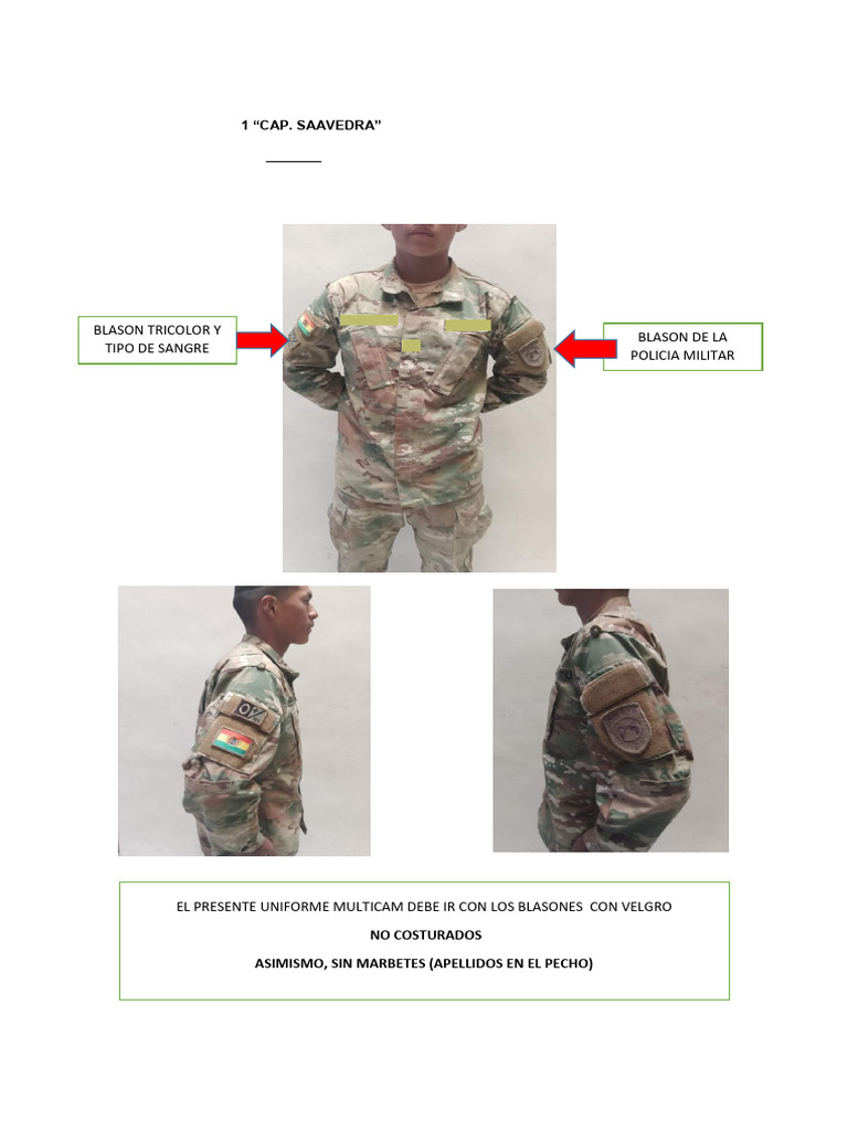 Uniforme Premilitar Voluntario 2025-2026 | PDF
