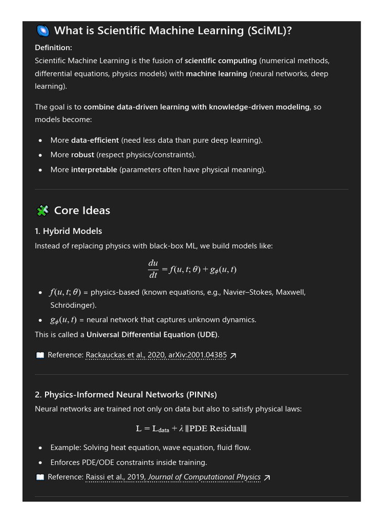 Introduction to Scientific Machine Learning | PDF | Partial ...