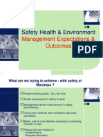 Safety Health & Environment: Management