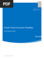 How to Create Invoices in Oracle Fusion | PDF | Accounts Payable | Invoice