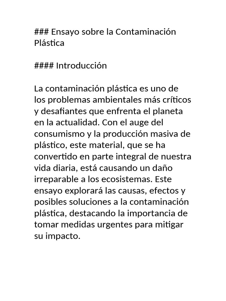 Pulluticon Pastica | PDF | El plastico | Contaminación