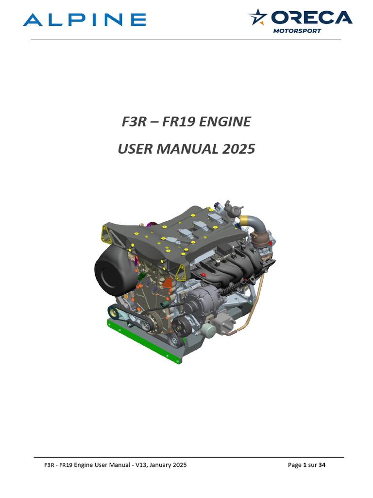 f3r - Fr19 Engine User Manuel v13 - 27012025 | PDF | Throttle | Manual ...