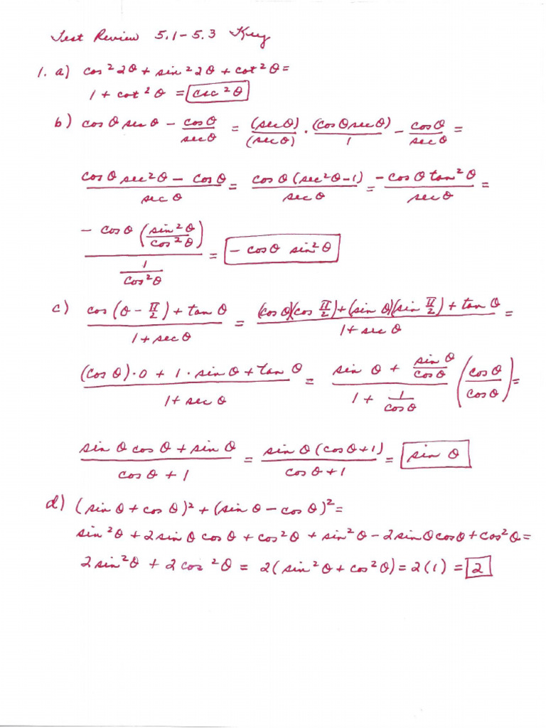 Key Review For Test Part 2 | PDF