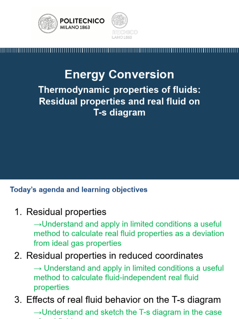 Residual Properties of Real Fluids | PDF | Enthalpy | Physical Sciences