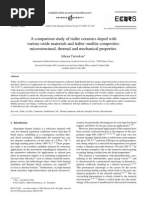 Download A Comparison Study of Tialite Ceramics Doped With Various Oxide Materials and Tialite Mullite Composites Micro Structural Thermal and Mechanical Properties by Loredana Neagoe SN92364324 doc pdf
