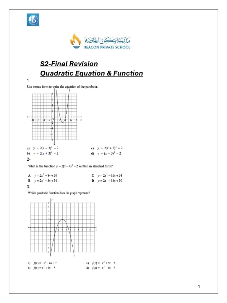 s2 F Revision p1 | PDF