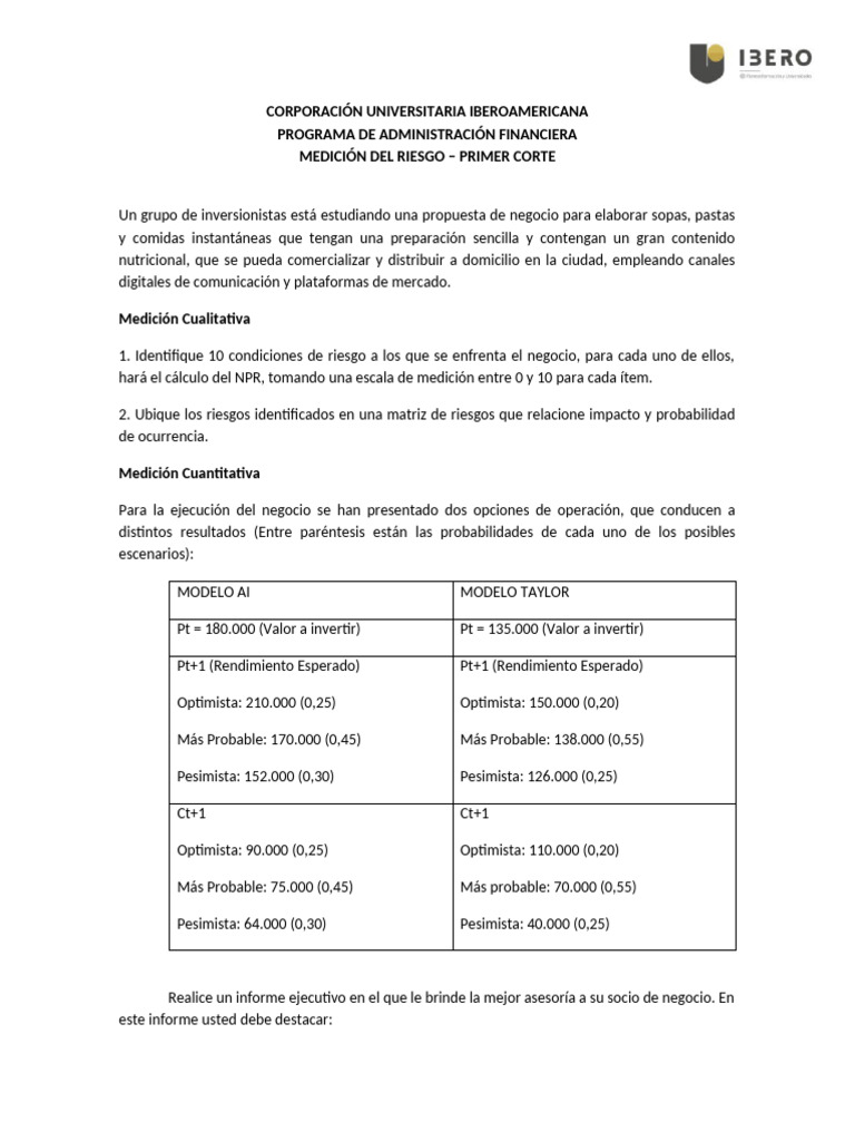 Análisis de Riesgo y Rentabilidad en Inversiones | PDF