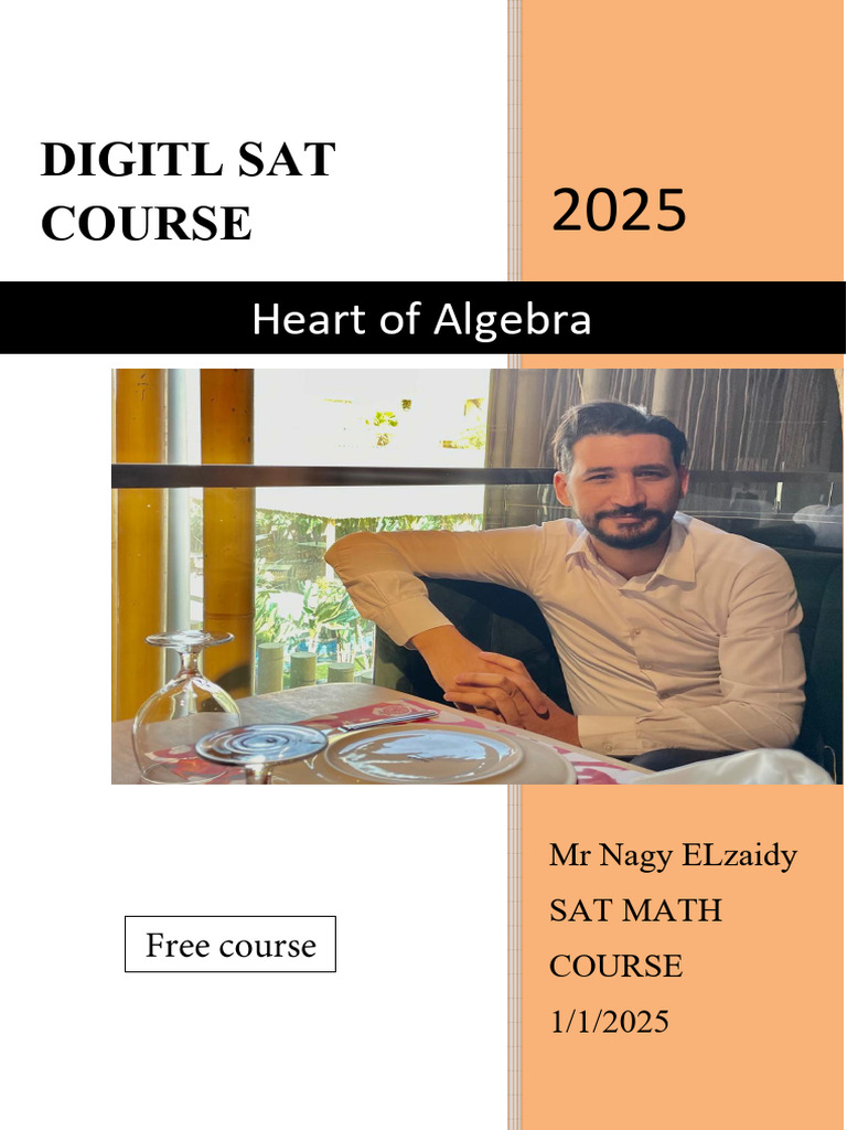 SAT Math Course Guide 2025 | PDF | Equations | Mathematics