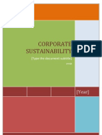 Corporate Sustainability: (Year)