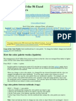 MS Office Excel 2000 Color Palette