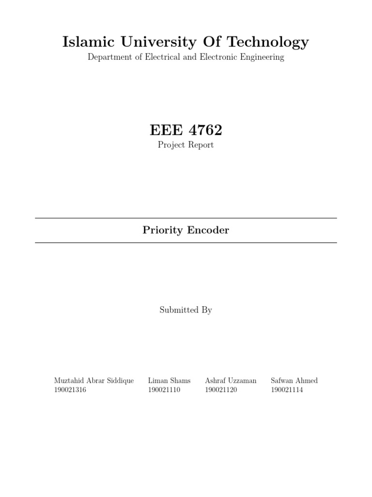 EEE4762 Project 190021316 | PDF | Computing | Computer Engineering