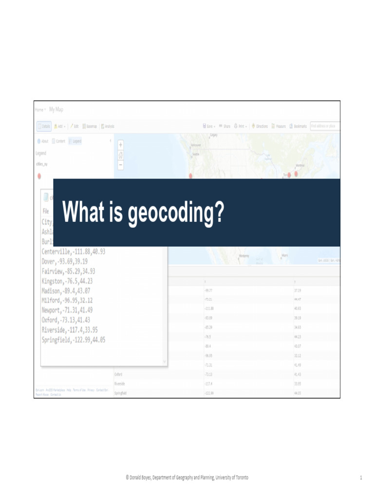 2 - 3 - Geocoding Addresses and Postal Codes | PDF | Arc Gis ...