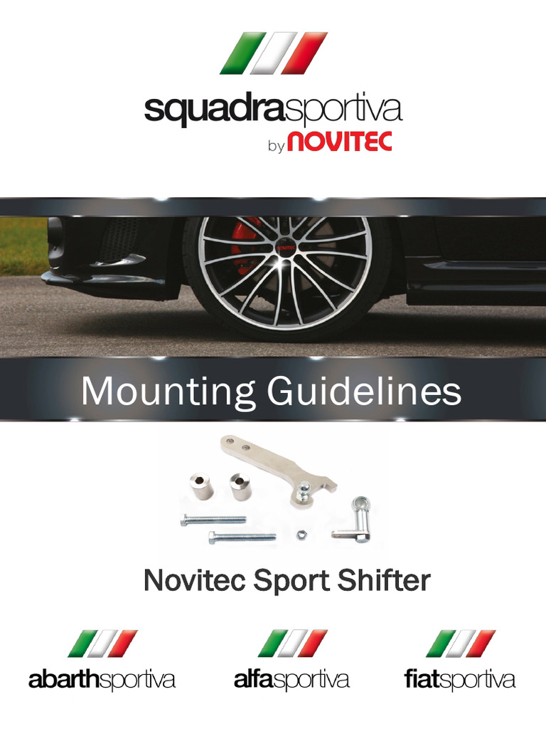 Novitec Sport Shifter Installation Guide | PDF | Car | Motor Vehicle
