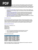 Data Definition Language (DDL)