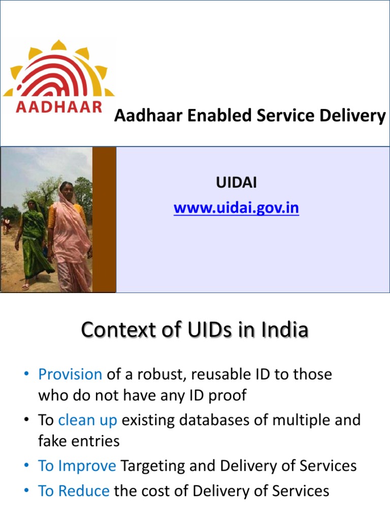 Aadhaar Service Delivery Overview | PDF | Authentication | Access Control