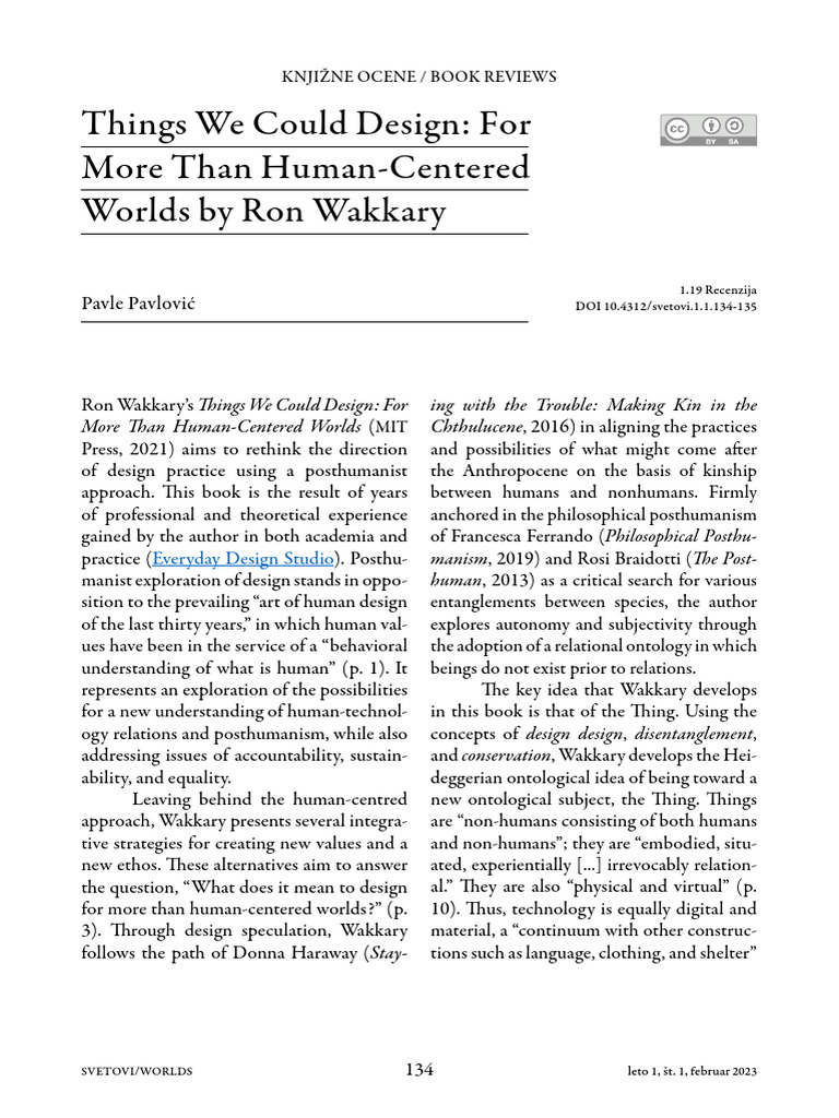 Things We Could Design For More Than Human-Centere | PDF | Liberal Arts ...
